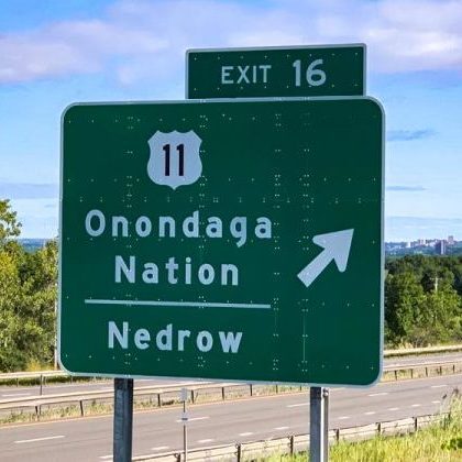 Onondaga Nation roadsign