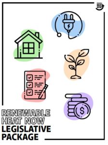 Renewable Heat package of bills, icons