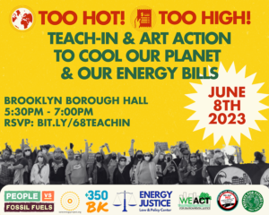 Teach In And Art Action - 5.30pm-7pm - June 8th 2023 at Brooklyn Borough Hall